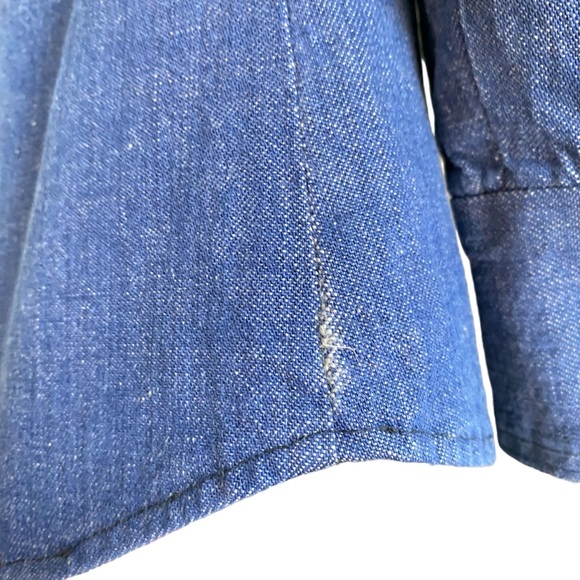 70’s Embroidered Jean Shirt/Jacket - Picture 5 of 16